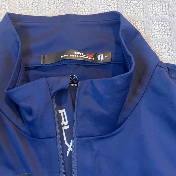 Two RLX Navy Quarter-Zip Pullovers - Picture 6 of 6